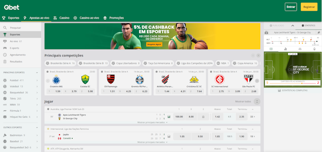 tabela dos jogos